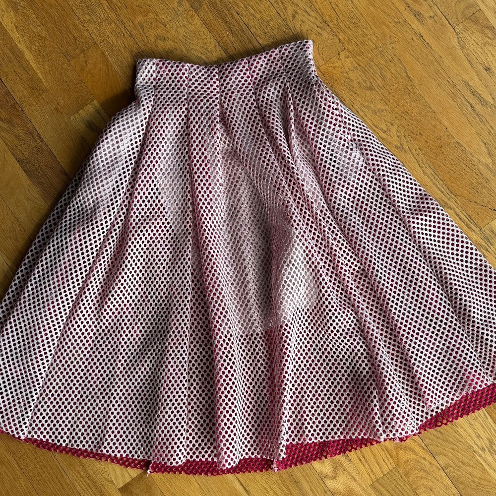 Maje Openwork Puffball Skirt